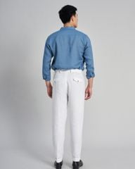 Áo Sơ Mi Nam F2 Linen Xanh Xám The New Cool
