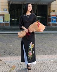 Quần Áo Dài Linen Trắng Hòn Ngọc Viễn Đông - Không Kèm Áo