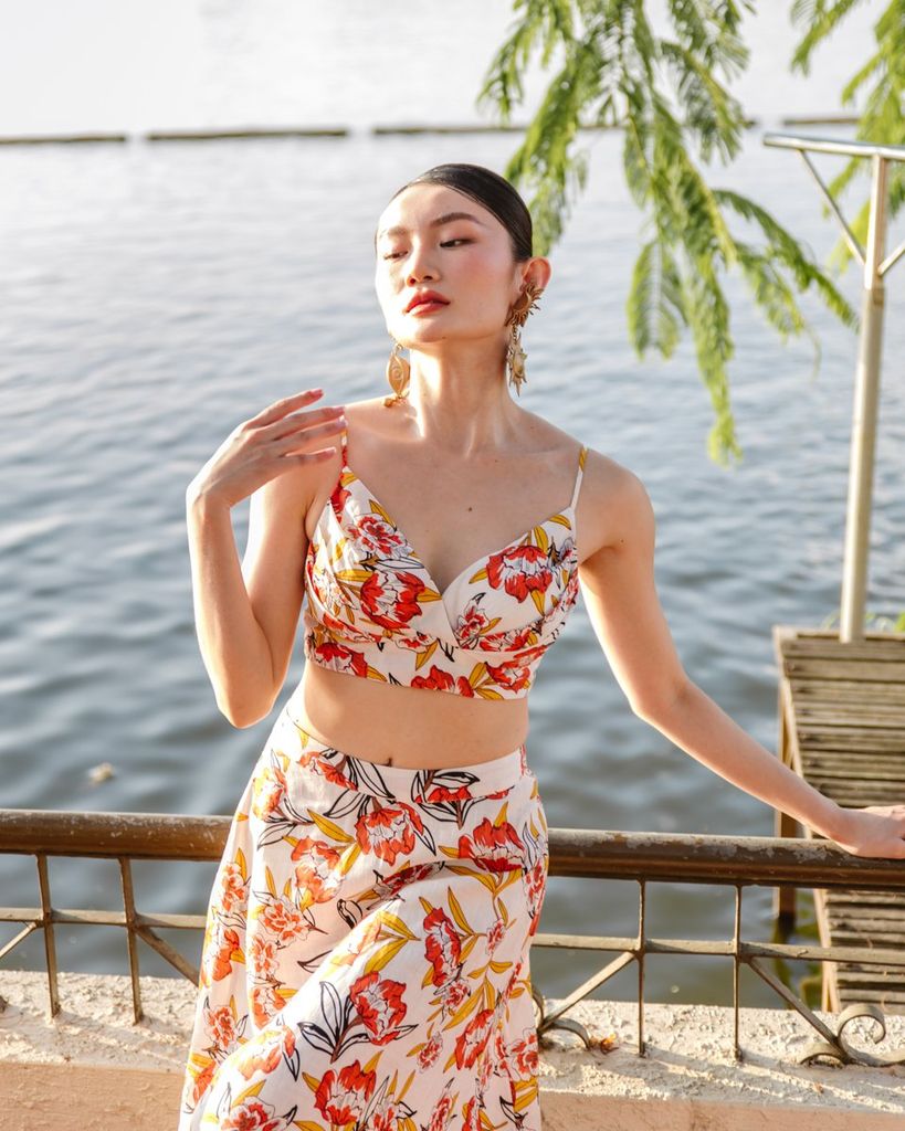 Áo Kiểu Linen Nữ Cam Hoa F2 De Soleil