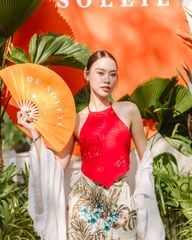 Áo Kiểu Nữ Linen Đỏ F2 De Soleil