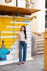 Áo Nữ TheBlueTshirt Cánh Lụa Tơ Tằm - Hồng Dâu