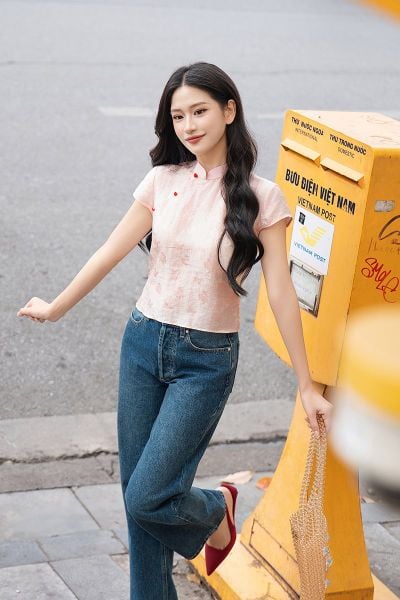 Áo Nữ TheBlueTshirt Cánh Lụa Tơ Tằm - Hồng Dâu