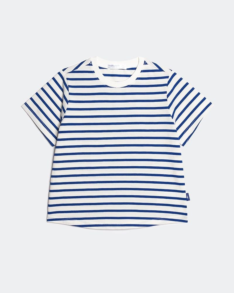 Áo Thun Bé Gái TheBlueTshirt Bluegirl  Everyday T - Signature Blue Stripe