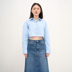 Áo Sơ Mi Nữ DOTTIE Dáng Ngắn - T0657
