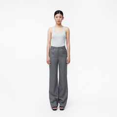 Quần Dài Nữ TheBlueTshirt Cotton Side Slit Trousers - Grey
