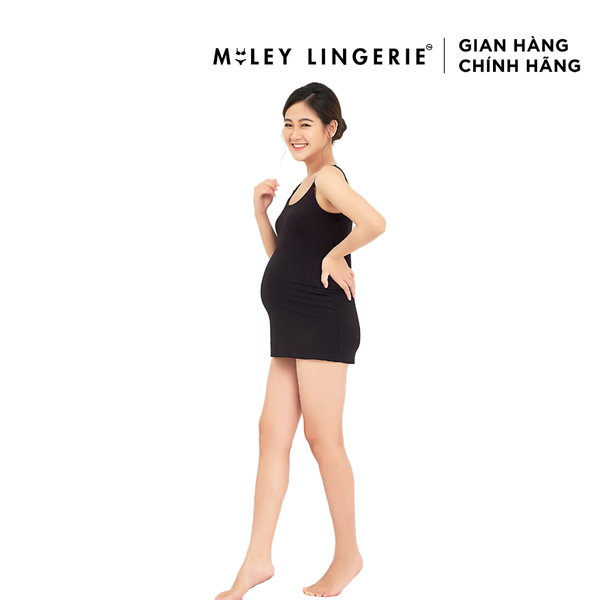 Áo Bầu Dài Mặc Nhà Tháo Khóa Trước Vải Sợi Thiên Nhiên Bamboo Cao Cấp Miley Lingerie PBS01