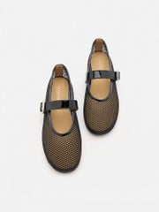 Giày Búp Bê Nữ Pazzion Ellie Mesh Buckled Mary Janes