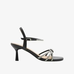 Giày Sandals Nữ Pazzion Emery Crystal Embellished Knot Strap Heel Sandals