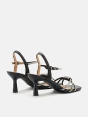 Giày Cao Gót Nữ Pazzion Emery Crystal Embellished Knot Strap Heel Sandals