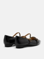 Giày Búp Bê Nữ Pazzion Eva Chained Strappy Pointed Toe Flats