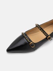 Giày Búp Bê Nữ Pazzion Eva Chained Strappy Pointed Toe Flats