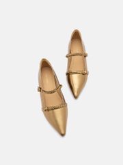 Giày Búp Bê Nữ Pazzion Eva Chained Strappy Pointed Toe Flats