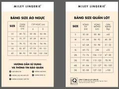 Bộ Đồ Lót Cúp Tròn Phối Ren + Quần Modal Phối Ren Trước  Miley Lingerie BRM09002_ FCM0904