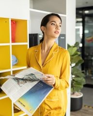 Đồ Ngủ Nữ Lụa Vàng F2
