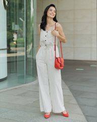 Jumpsuit Nữ F2 Linen Kem Secret