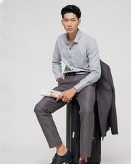 Quần Dài Nam F2 Linen Xám