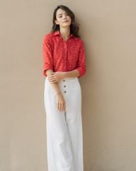 Quần Dài Nữ F2 Linen Trắng