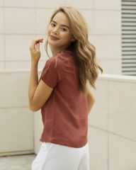 Quần Dài Nữ F2 Linen Trắng