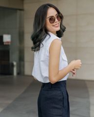 Quần Short Nữ F2 Linen Xanh Chu Du Phố