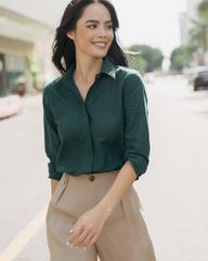 Quần Short Nữ F2 Linen Vàng Kem Secert