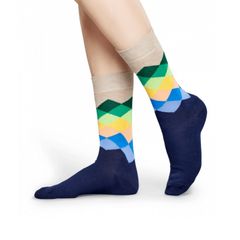 Vớ Unisex HAPPYSOCKS Faded Diamond