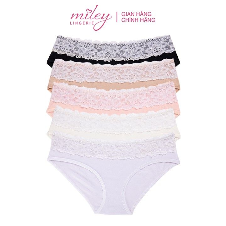 Combo 5 Quần Lót Modal Lưng Ren Active Miley Lingerie FDS74 Basic (Màu Ngẫu Nhiên)