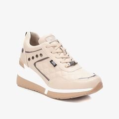 [Trưng bày] Giày Sneakers Nữ XTI Beige Pu Ladies Shoes