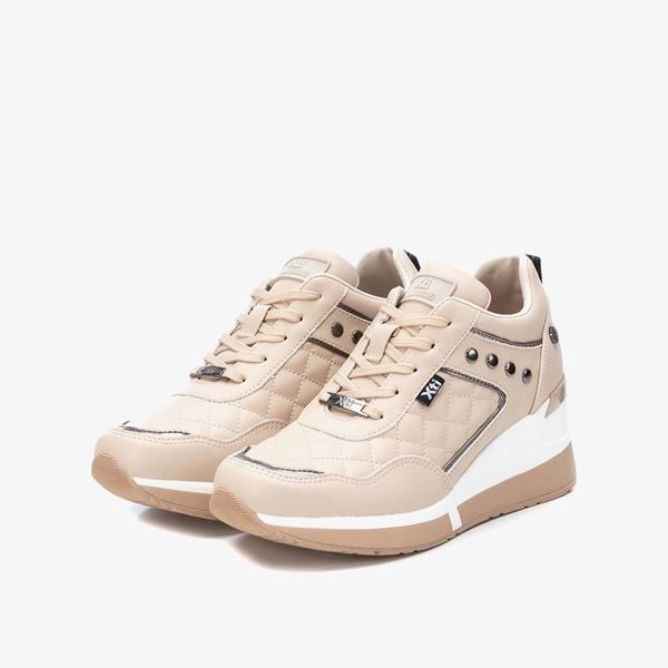 [Trưng bày] Giày Sneakers Nữ XTI Beige Pu Ladies Shoes