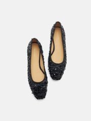 Giày Búp Bê Nữ Pazzion Gianna Sequinned Bow Flats