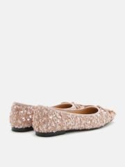 Giày Búp Bê Nữ Pazzion Gianna Sequinned Bow Flats