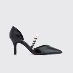 Giày Bít Cao Gót Nữ THÁI TUẤN Mũi Nhọn Slingback Màu Đen