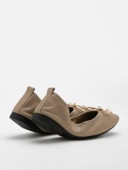 Giày Búp Bê Nữ Pazzion Hailey Foldable Square-Toe Bow Flats