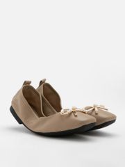 Giày Búp Bê Nữ Pazzion Hailey Foldable Square-Toe Bow Flats