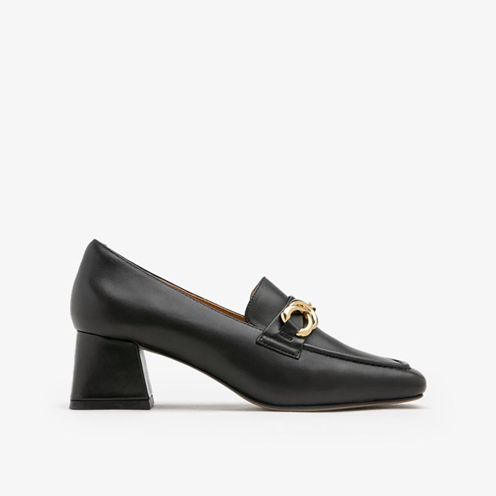 Giày Lười Nữ Pazzion Jules Chain Matte Loafer Heels
