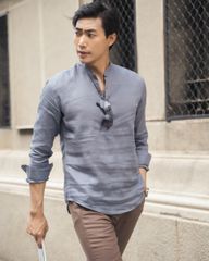 Quần Dài Nam F2 Linen Nâu Bò New Breeze