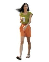 Quần Short Nữ F2 Linen Cam Tender Drit