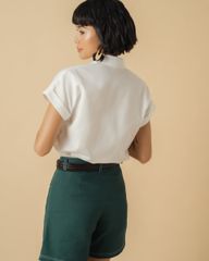 Quần Short Nữ F2 Linen Xanh Becoming Discover