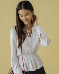 Áo Nữ F2 Linen Trắng Becoming Color Me