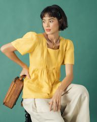 Quần Dài Nữ F2 Linen Kem Becoming Color Me