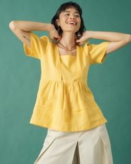 Áo Nữ F2 Linen Vàng Becoming Color Me