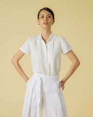 Áo Sơ Mi Nữ Linen Trắng Becoming Discover