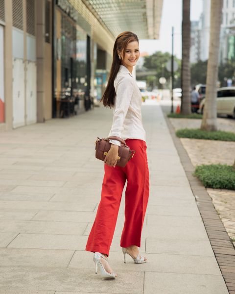 Quần Linen Đỏ Contemporary Dance