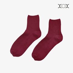 Vớ XOX Unisex - Màu Đỏ Bordeaux