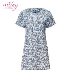 Đầm Ngủ Nữ Cotton Ngắn Hoa Văn Miley Lingerie - DCP0601
