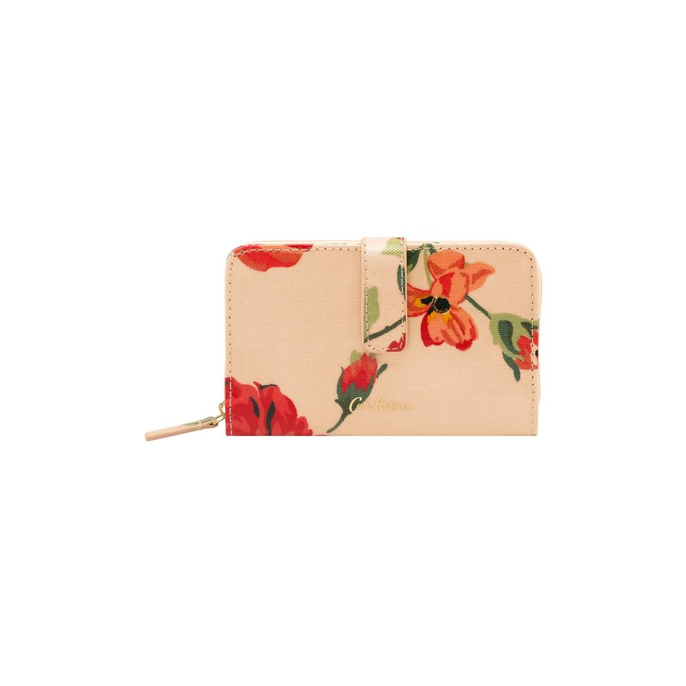 Ví Nữ CATH KIDSTON Gập/Folded Zip Wallet - Archive Rose - Peach/Red