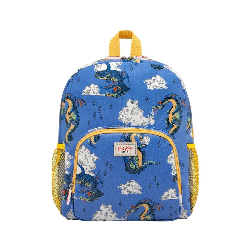 Balo Trẻ Em CATH KIDSTON /Kids Classic Large Backpack With Mesh Pocket - Peace Dragon - Blue