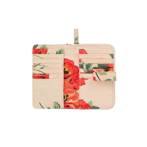 Ví Nữ CATH KIDSTON Gập/Folded Zip Wallet - Archive Rose - Peach/Red