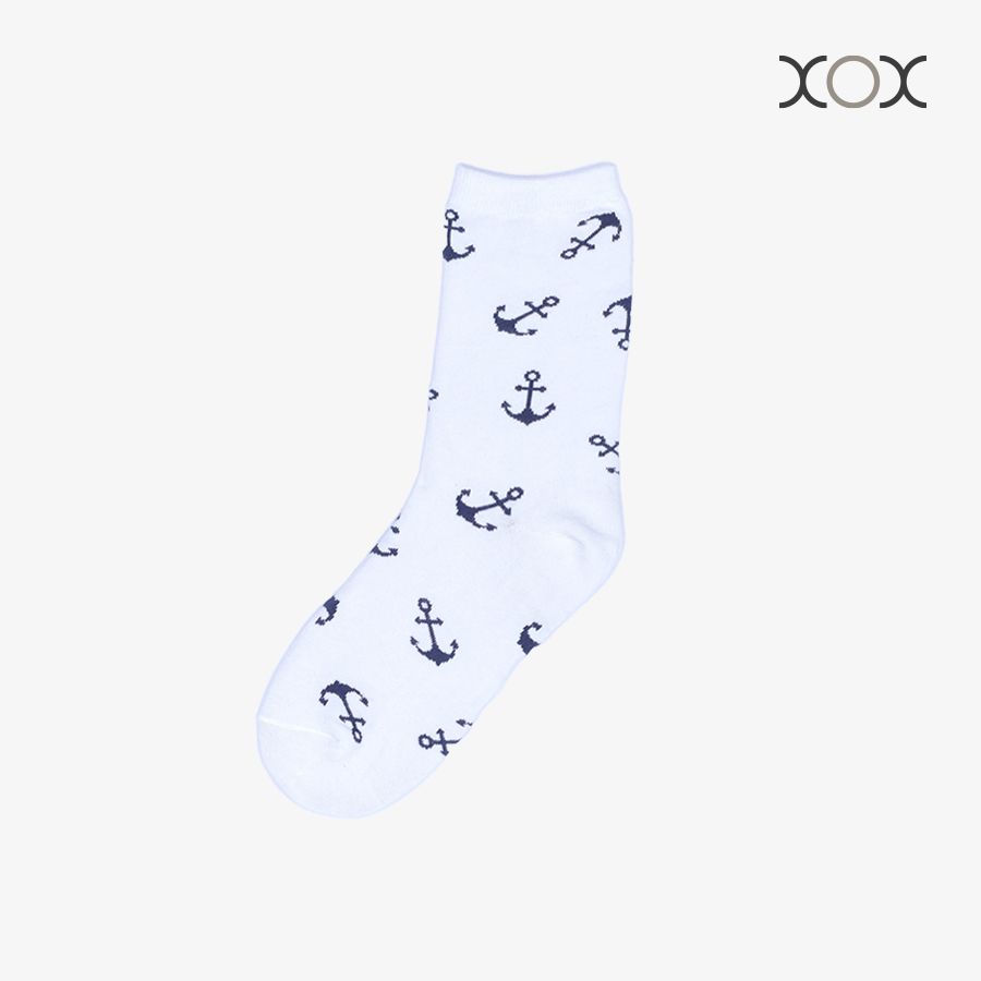 Vớ XOX Unisex - Mỏ Neo Trắng