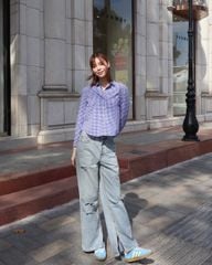 Áo Sơ Mi Nữ TheBlueTshirt Ultimate Classic Shirt - Royal Blue Gingham
