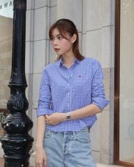 Áo Sơ Mi Nữ TheBlueTshirt Ultimate Classic Shirt - Royal Blue Gingham